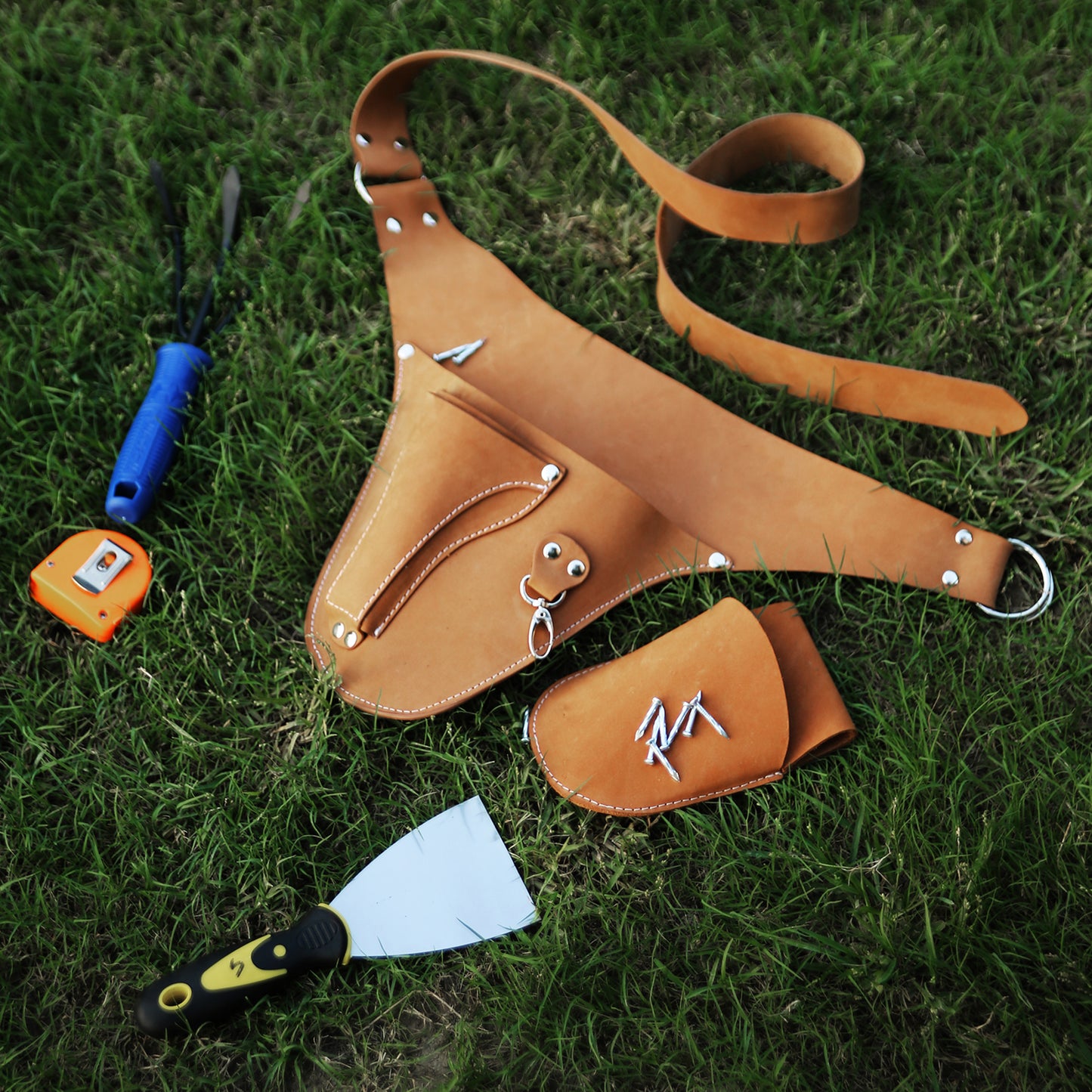 Leather garden Tool Belt